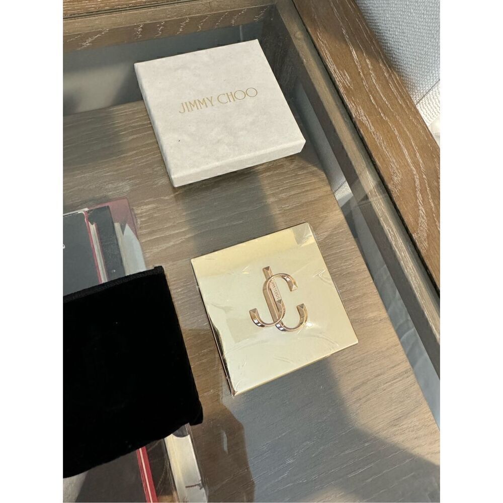 Jimmy Choo Gold Compact Purse Mirror - Picture 2 of 4